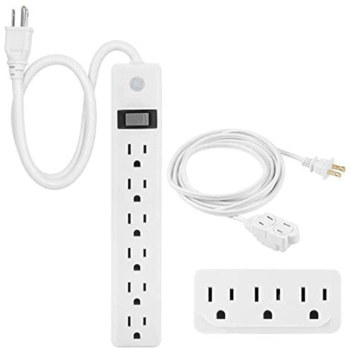 GE Power Value Pack 6 Outlet Power Strip 3 Outlet Extension Cord 3  | amzdealz