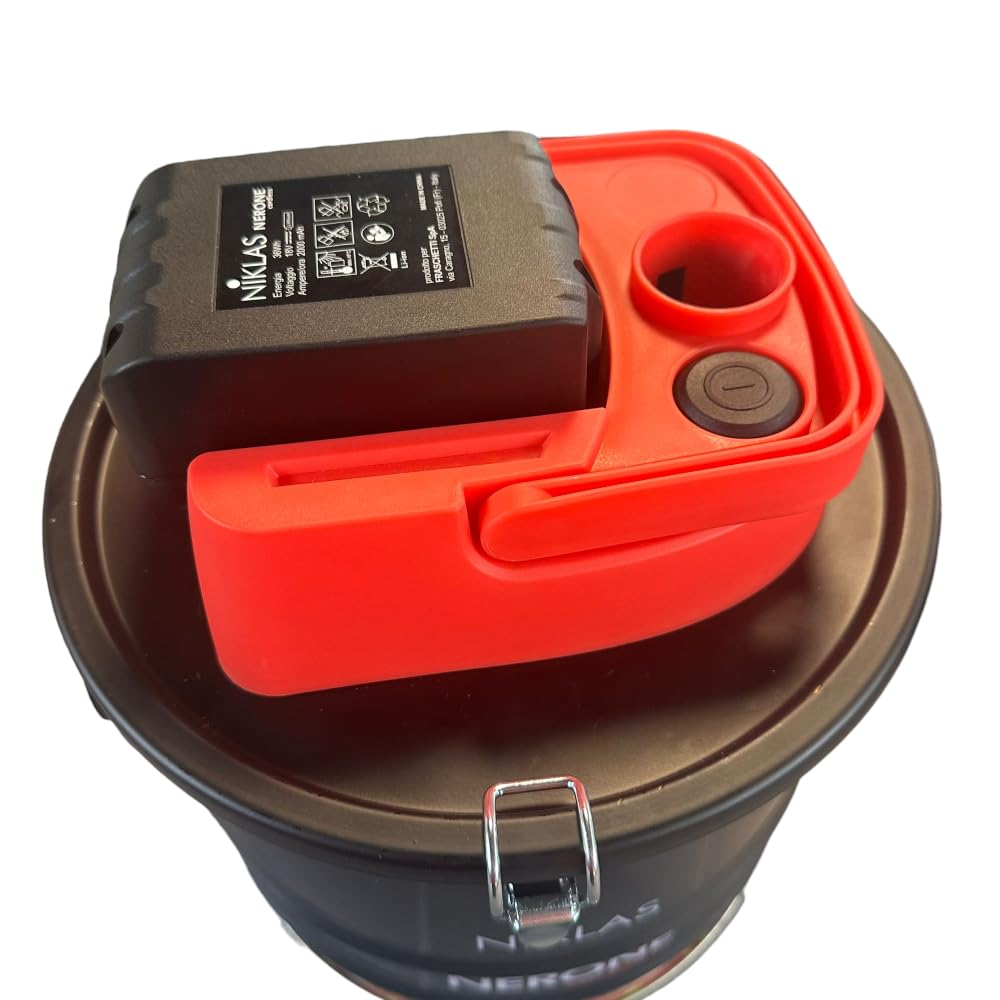 Aspiracenere a batteria litio 10 litri Nerone Cordless Niklas