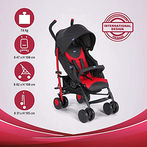 Chicco Echo Opvouwbare Lichtgewicht Kinderwagen van 0 Maanden tot 22 kg, Verstelbare en Compacte Wandelwagen met… - Afbeelding 3