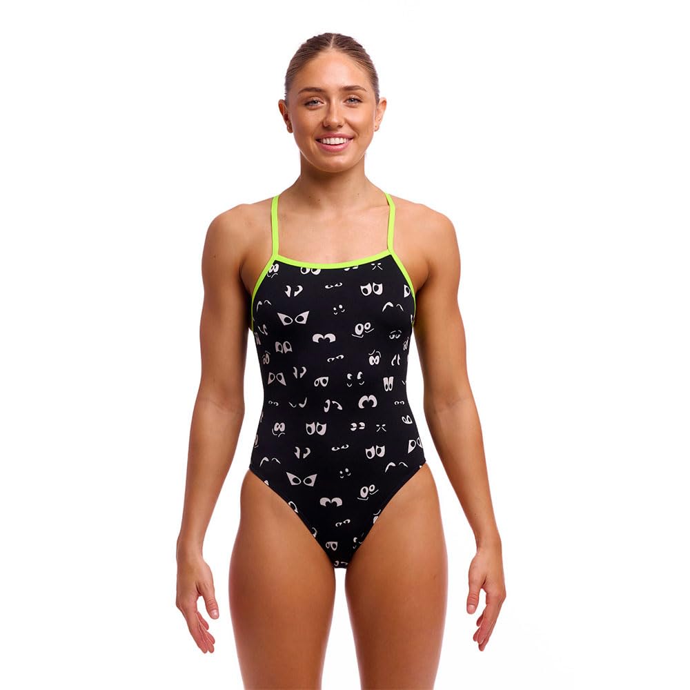 Funkita Eye Spy Badeanzug Damen zum Binden chlorresistent und schnelltrocknend