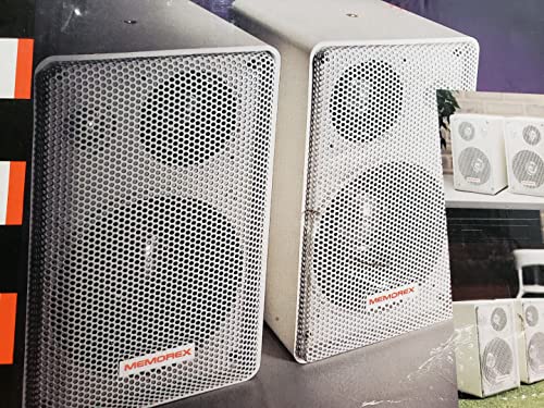 Memorex SP102 White Pair Indoor Surround Sound/Outdoor Speaker (with mounting Brackets)