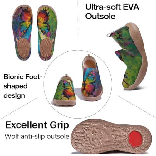 Women's Walking Travel Shoes Slip On Casual Art Loafers Lightweight Comfort Fashion Sneaker3