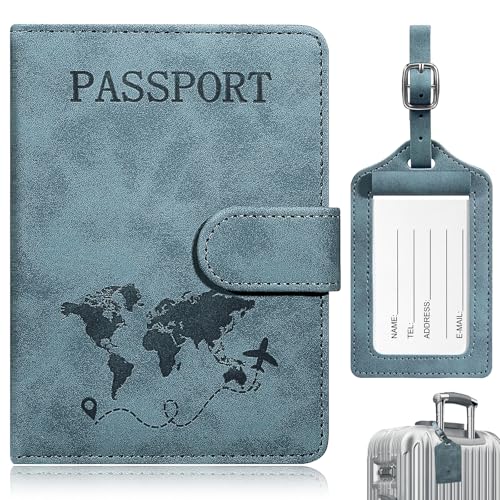 Tatxmalv PU Funda Pasaporte, Identificador De Maletas...