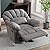 ANJ Manual Recliner Chair, Overstuffed Recliner with Soft Cushion and Wide Back, Comfy Padded Reclining Single Sofa for Living Room by ANJ