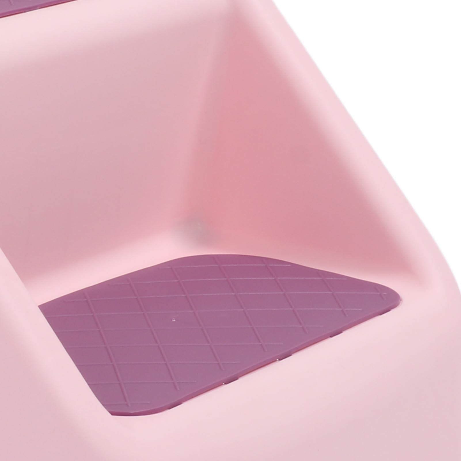 Cryfokt Taburete de Entrenamiento para IR Al Baño, 3 en 1, Seguro, Plegable, Taburete de Lavabo de 2 Escalones para Bebés, Baño de Plástico Amarillo para Niños Pequeños (Rosado)