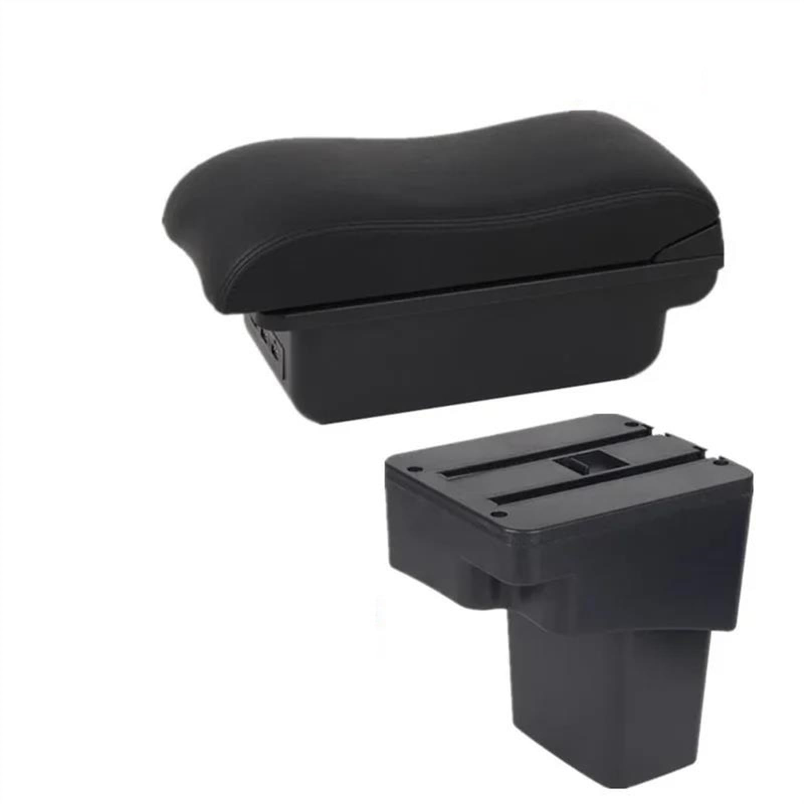 NOHEEU Car Interior Accessories Center Console Storage Box Multifunctional Armrest For ESQ 2010-2019(B2 black line)