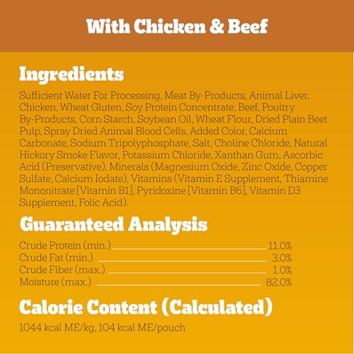 Image of Pedigree High Protein Wet Dog Food Pouches, Variety Pack, 3.5 oz, 30 Count | 35% more protein than Choice Cuts in Gravy, real beef /chicken /turkey, steam cooked, 100% complete & balanced