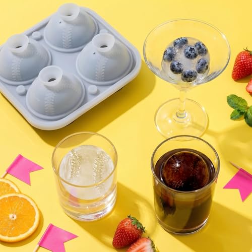 Molde de silicona para cubos de hielo grandes con tapa integrada miniatura 2