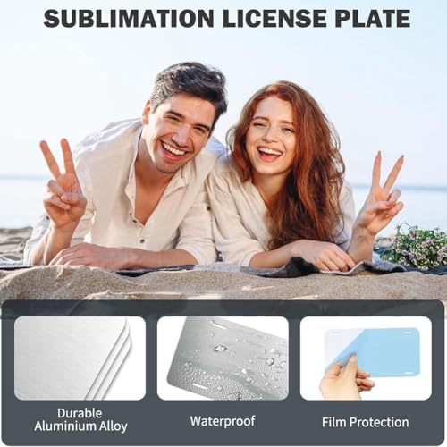 Plaque d'immatriculation de sublimation blanks pour remplacer un support auto abîmé - 5