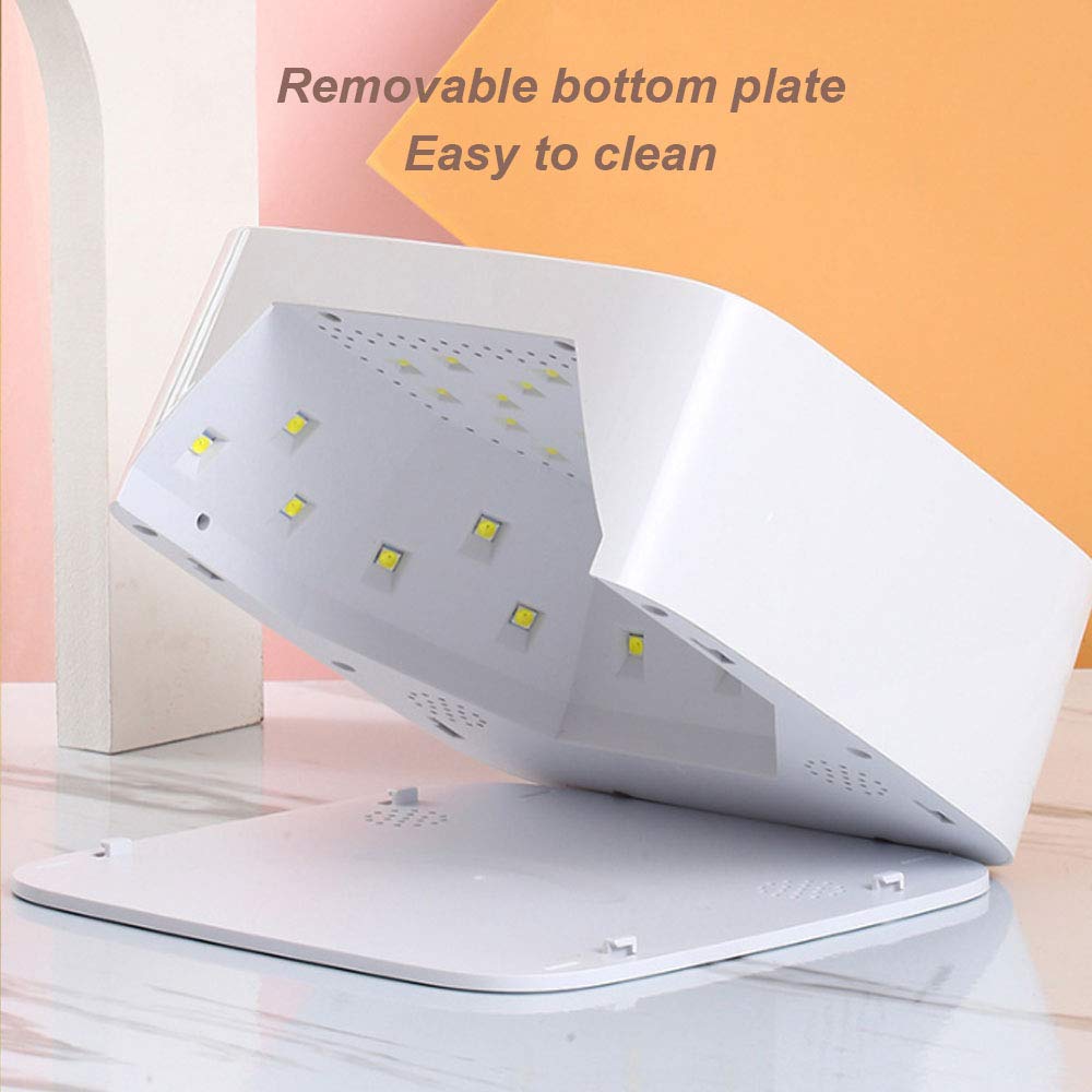 Bezprzewodowa lampa do paznokci LED o mocy 54 W, akumulatorowa lampa LED do suszenia paznokci, lampa utwardzająca do paznokci, żelowy lakier do paznokci, lampa do paznokci, narzędzia do mani