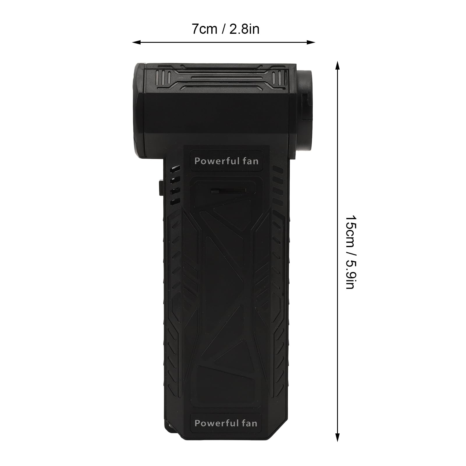 Spolverino Elettrico 150000 Giri/min Ad Alta velocità, Ventilatore a Getto Portatile Ricaricabile, Batteria da 8000 MAh Soffiatore a Turbina Portatile (Nera)