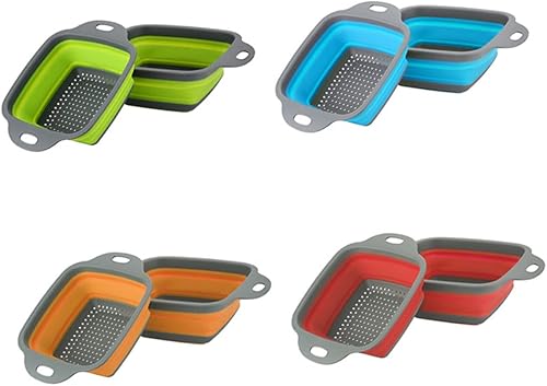 Miniatura 4 de Colador de frutas y verduras, pasta para escurrir, sobre el fregadero, colador de verduras, colador plegable, colador de frutas, contador de bayas,