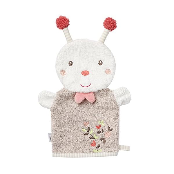 FEHN 060331 Waschhandschuh Bär / Waschlappen mit Tiermotiv für fröhlichen Badespaß, für Babys und Kinder ab 0+ Monaten