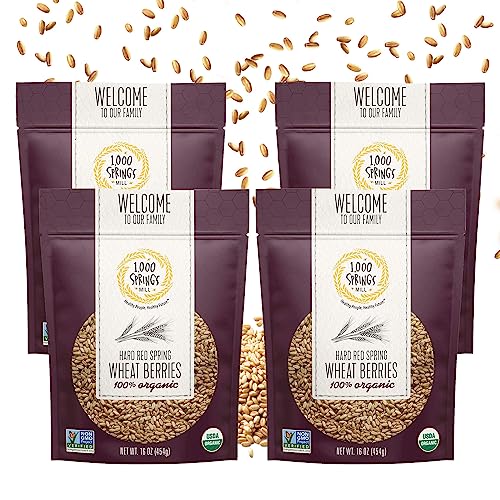 1000 SPRINGS MILL Organic Hard Red Spring Wheat Berries