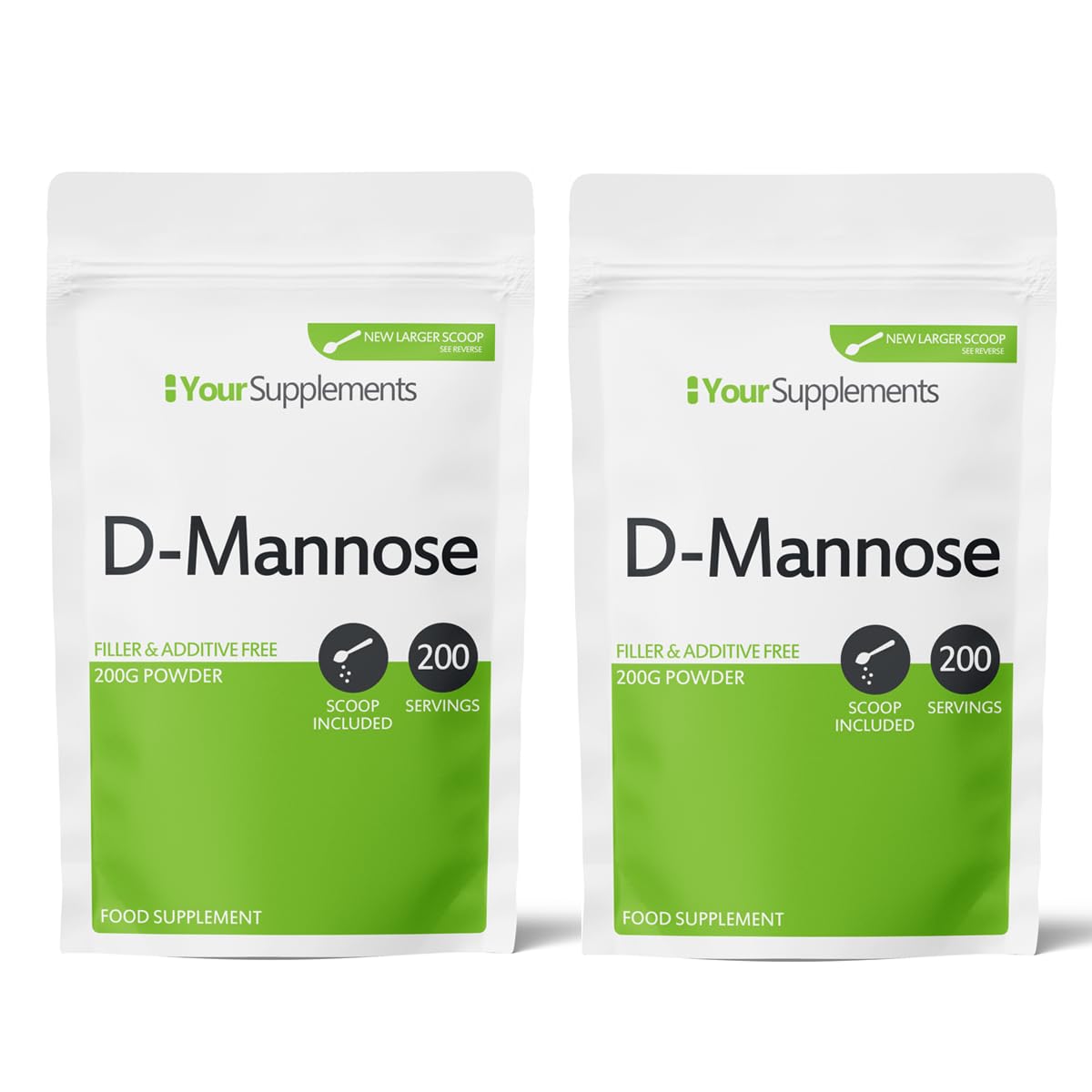 Your Supplements - D Mannose Pure Powder 400g | Natural & Non GMO | Vegetarian & Vegan Friendly | Scoop Included