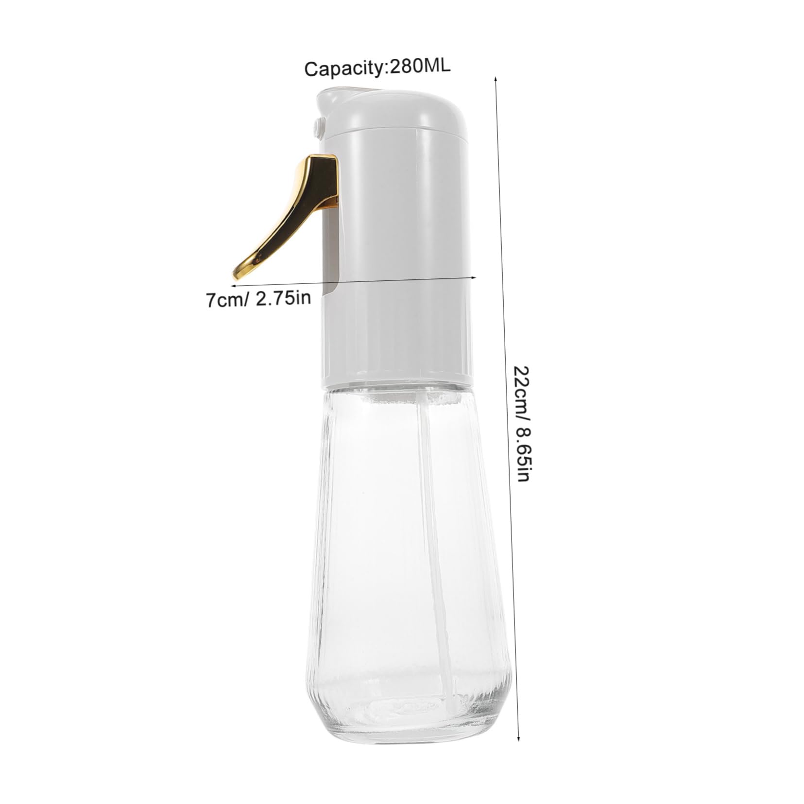 PRETYZOOM Portable Oil Spray Bottle 280ml Fine Mist Sprayer Mist Oil Sprayer for Cooking