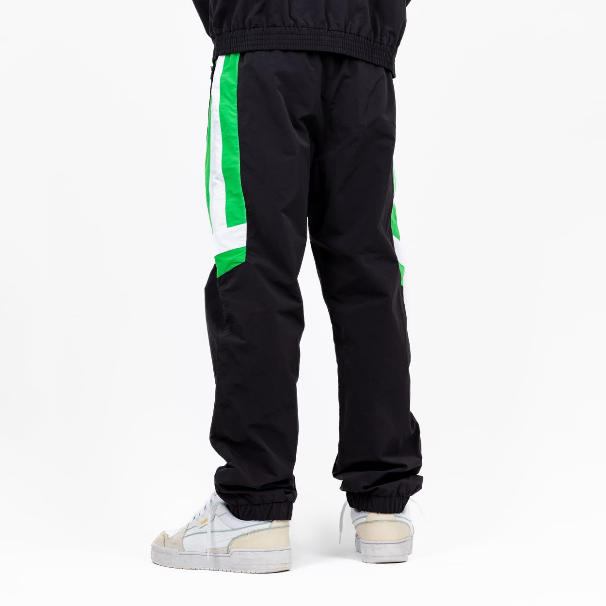 Borussia Mönchengladbach Retro Trainingshose „1995“ Schwarz | Offizieller Fanartikel Fohlenshop | 90er Style Jogginghose