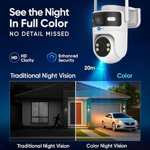 Image of Maizic Smarthome Syno 4G SIM CCTV Camera Outdoor | Dual 4MP Lens 360 View | No WiFi | Color Night Vision | Two-Way Audio | Mobile App Remote Access | SD Card & Cloud Storage