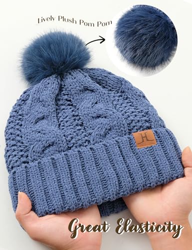 Hat Scarf And Gloves Set For Women, Womens Beanie Hats Thermal Touchscreen Gloves Scarf Scarves, Winter Accessories Sets2