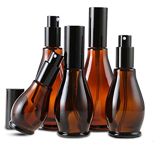 VASANA 30ML Amber Glass Spray Bottle with Fine Mist Sprayers and Anti-Dust Cap for Cosmetic Cleaning Aromatherapy Essential oil Diffuser Massage - Pack of 3 - Image 7