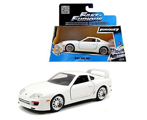 Jada Toys 1/32 BRIAN'S TOYOTA SUPRA White Color Fast and Furious 7 Diecast Car