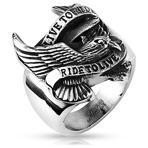 Artisan Owl Biker Stainless Steel Ring Cover