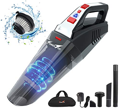 Handheld Vacuum, Cordless Vacuum Cleaner, Portable Rechargeable Vacuum Cleaner Handheld, Lightweight Wet/Dry Car