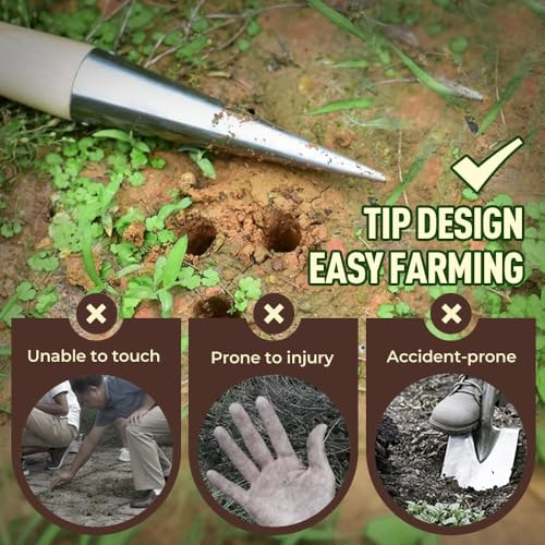 Planta excavadora para jardinería con mango T ergonómico miniatura 4