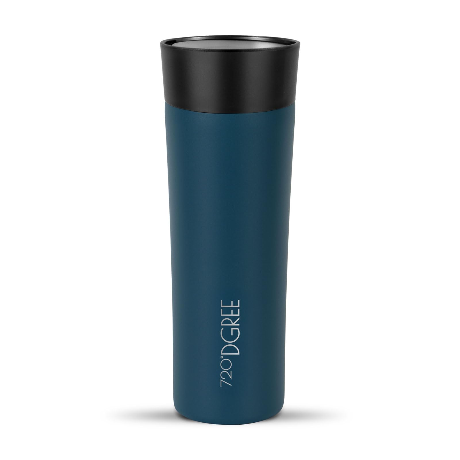 720°DGREE Thermobecher 460ml “PleasureToGo 2.0” - 3 Größen, 6h Heiß, 12h Kalt, Auslaufsicher, BPA-Frei, Hygienisch, 360° Trinköffnung - Travel Mug, Thermo Becher To Go: Schlank, Edel - Blau