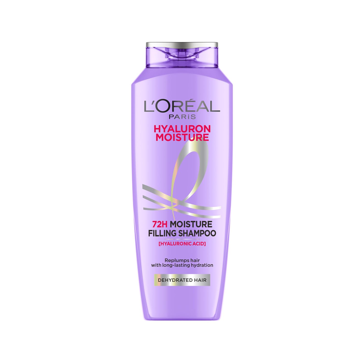 L Oréal Paris Moisture Filling Shampoo, With Hyaluronic Acid, For Dry & Dehydrated Hair, Adds Shine & Bounce, Hyaluron Moisture 72H, 200ML.