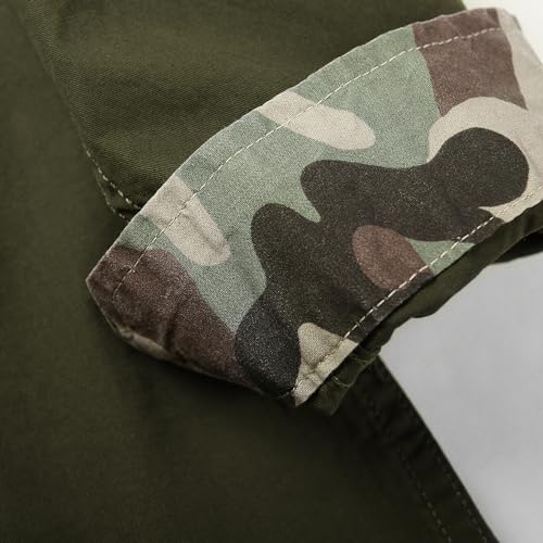 Boys Mens Button Down Shirt Long Sleeve Uniform Scout Shirts Casual Tops with Two Pockets4