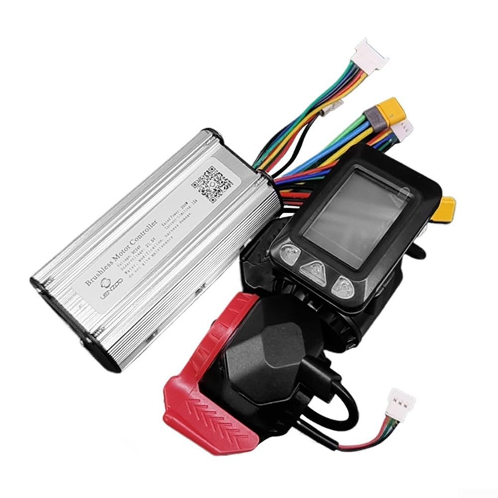Ensemble de manettes de scooter électrique avec écran LCD, pour scooter électrique 24/36 V sans balais, écran LCD, pilote de moteur 500 W (36 V)