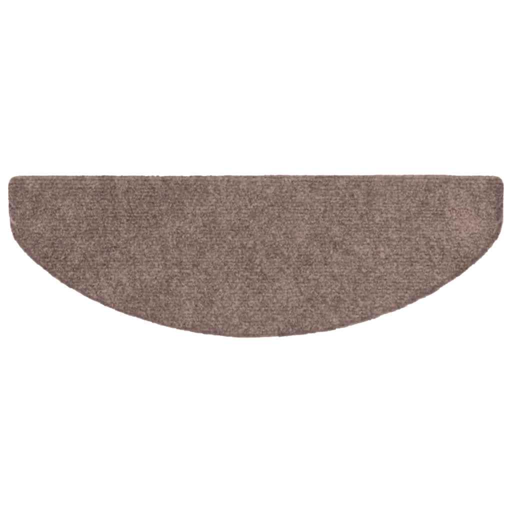 Samoprzylepne maty na schody, zestaw 5 sztuk, 65 x 21 x 4 cm, jasnobrązowe, antypoślizgowe, ochrona na drewniane schody, dywaniki schodowe, do wnętrz, dla zwierząt domowych, dzieci