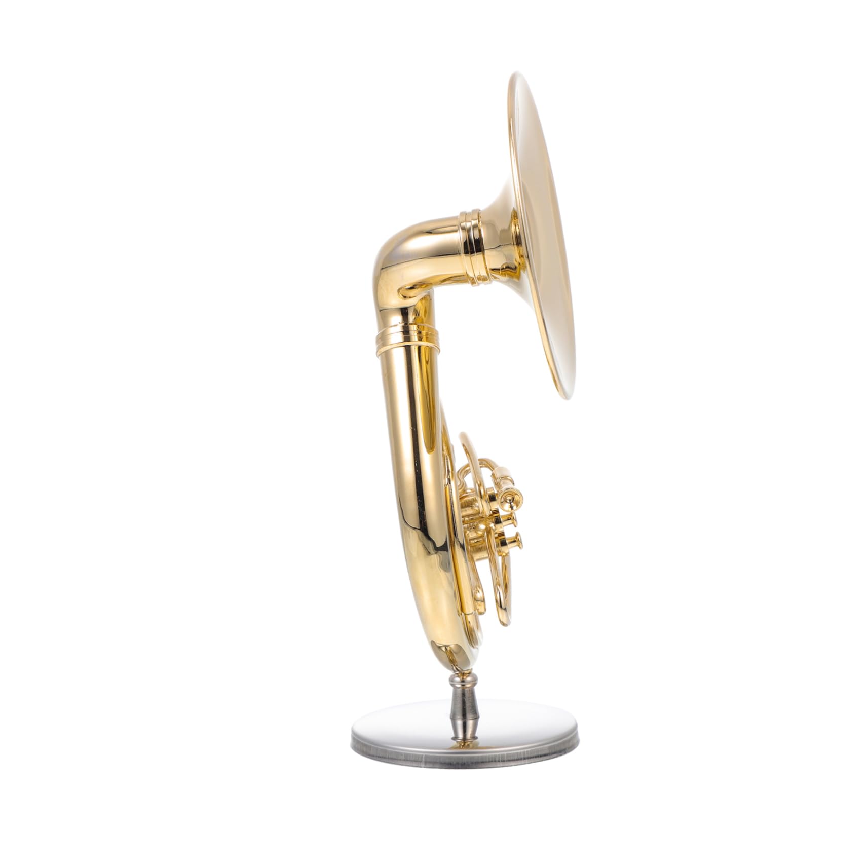 BCOATH Delicate Musical Instrument Statue Realistic Sousaphone Model Perfect Cabinet Instrument
