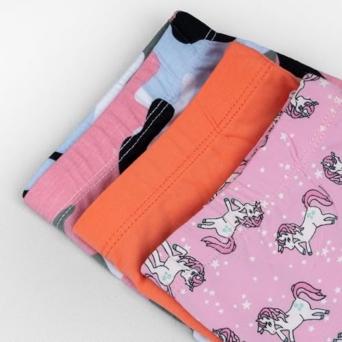 Image of Real Basics Girls Cotton Boxer Boyshorts Panties Underwear for Kids (Multicolor) Pack of 3