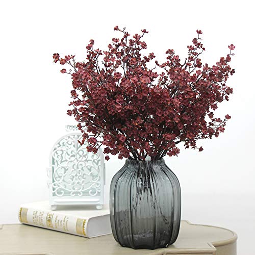 JAKY-Global-Babys-Breath-Silk-Artificial-Flowers-Burgundy-6-Bundle-Fall-Stems-Fake-Plants-Decor-Wedding-Party-Decoration-Bouquets-Real-Touch-DIY-Home-GardenFarmhouseLiving-Room-Autumn-Red-6pcs JAKY Global Babys Breath Silk Artificial Flowers Burgundy 6 Bundle Fall Stems Fake Plants Decor Wedding Party Decoration Bouquets Real Touch DIY Home GardenFarmhouseLiving Room Autumn Red 6pcs