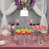 Efavormart Lovely 8 Tier Acrylic Crystal Glass Clear Cake Dessert Decorating Stand For Birthday Xmas Party Wedding