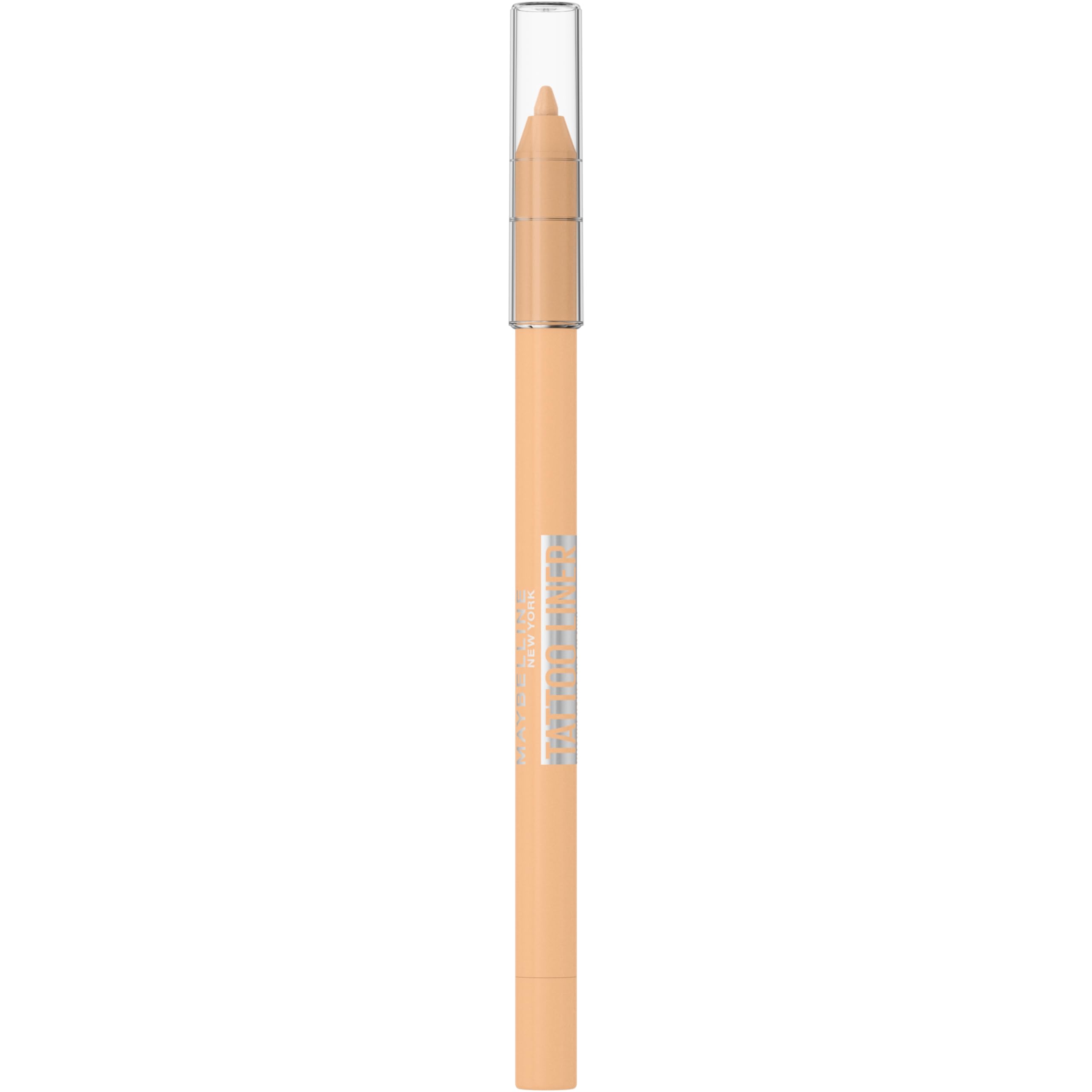Maybelline Gell Pencil Liner, Tattoo Eye Liner Quick Drying Eyeliner, Waterproof & Smudge-Proof – Semi-Permanent Tattoo, Long-Lasting Sharpenable with Built-in Sharpener, Shade: Biscotti Cream