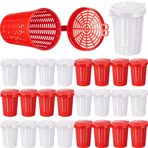 Blushtier 20 Pcs Plastic Bait Cages