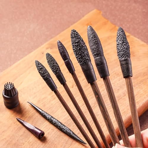 Zestaw narzędzi do teksturowania, 9-częściowy zestaw wałków do tekstury, z pudełkiem do przechowywania, ergonomiczne uchwyty, łatwe do czyszczenia, do majsterkowania i początkujących, idealny do gliny