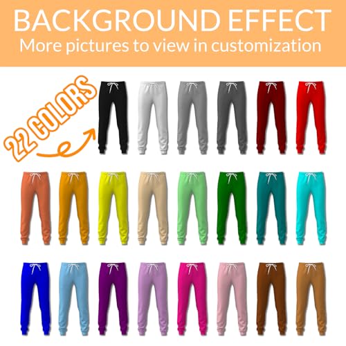 Custom Sweatpants for Men Bulk Custom Fashion Pants Add Text Logo Picture Personalized Funny Sweatpants for Dad Son2