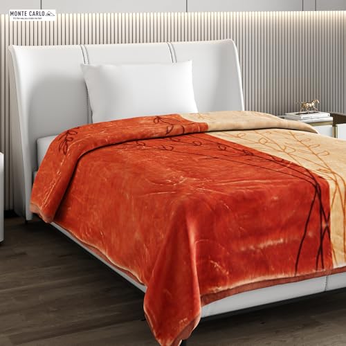Image of Monte Carlo Winter Single Bed Blanket Haze 3 Ply 951 GSM | 3.5 KG (Width 1.60 M X Length 2.20 M)