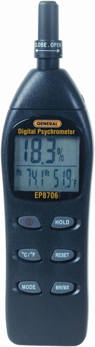 EP8706 Digital Psychrometer , Black