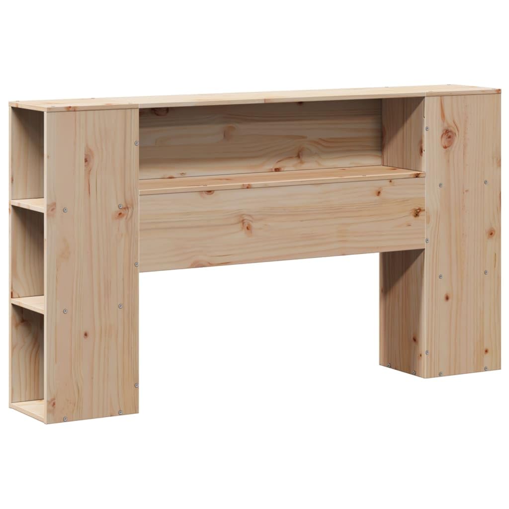 vidaXL Cabecero de Cama con almacenaje Madera Maciza de Pino 135 cm, cabecero de Cama, cabecero de Madera Maciza, cabecero con Compartimentos