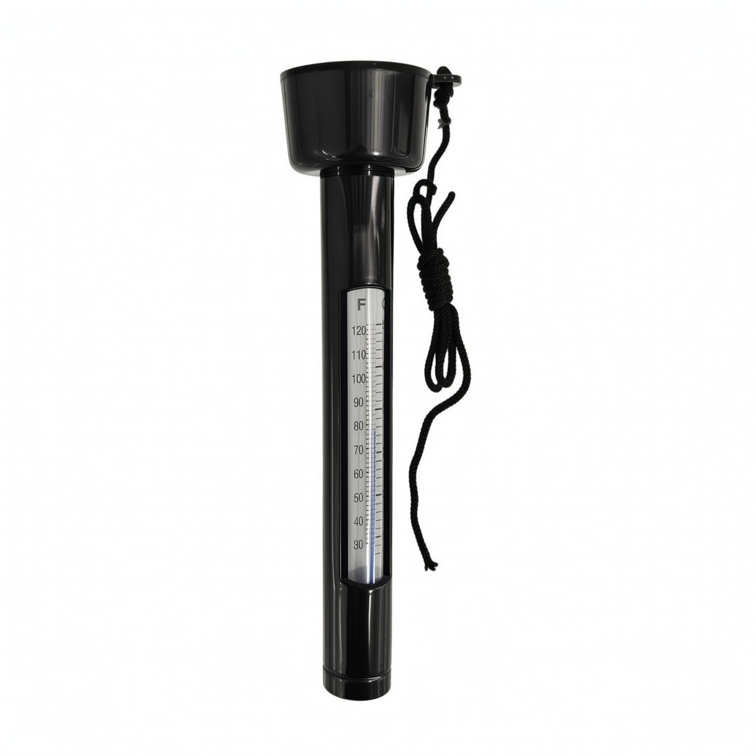 Easy-to-Read Floating Pool Thermometer Dual-Scale Pool Thermometer with Tether Shatterproof Accurate for Swimming Pools, Hot Tubs, Spas, Aquatic Life Habitat Ponds, Black-picture-12