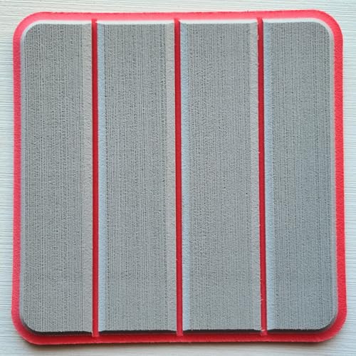 HRTNMC Suitable for 2005-2008 Tahoe Q6 Swim Platform 1/4" 6mm EVA Faux faom Teak mat Floor (Grey Over Red)