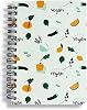 XIAOMAN小满良研 Fruits Pattern Hardcover A6 Spiral Notebook Light Blue