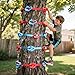 SEKKVY Tree Rock Climbing Kit for Kids - 18PCS Climbing Holds & 6 Ratchet Straps | No-Drill Tree Climbing Rocks | Outdoor Ninja Warrior Course | Birthday Gift for Boys Girls Ages 3+