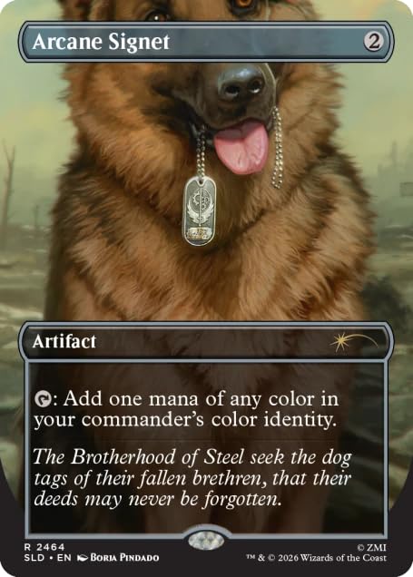 Secret Lair Fallout Greet the Dog Foil版 Magic the Gathering Secret Lair x Fallout: Greet The Dog (Foil