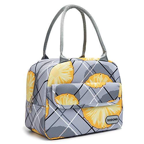 DODONG Lunch Bag Lunch Box Meal Bag For Women Insulated Outdoors (grey)
